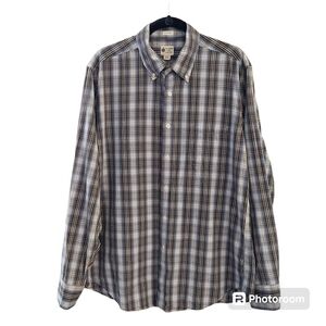 J.CREW Factory Tailored Fit Long Sleeve Button Down Plaid Dress Shirt